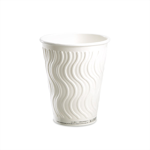 Custom Embossed Double Wall Hot Cup Series Huang Guan, Embossed Paper