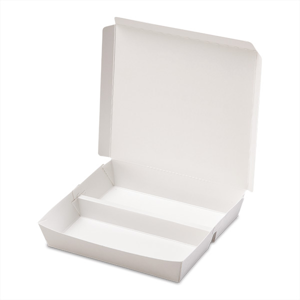 Large 2 Compartment Paper Lunch Box