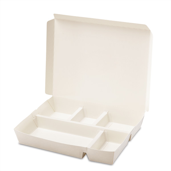 Large 5 Compartment Paper Lunch Box