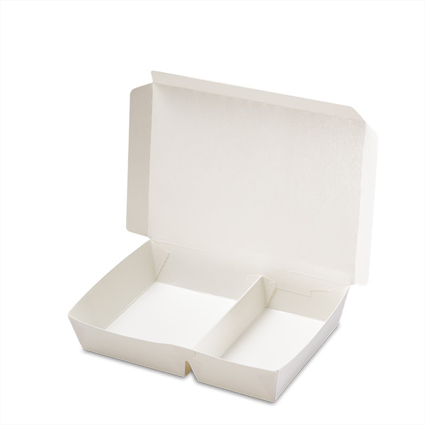 Small 2 Compartment Paper Lunch Box