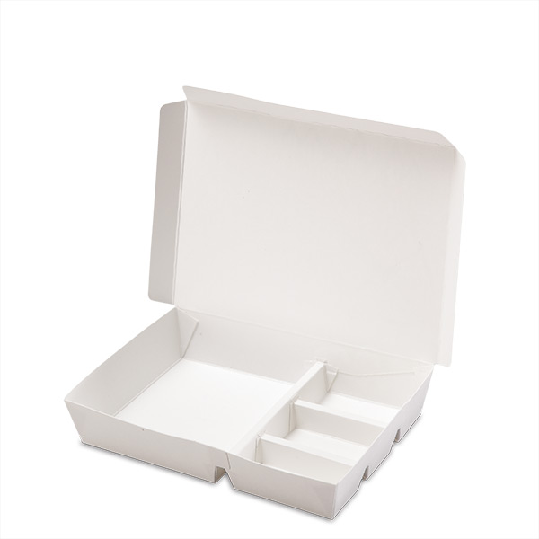 Small 4 Compartment Paper Lunch Box